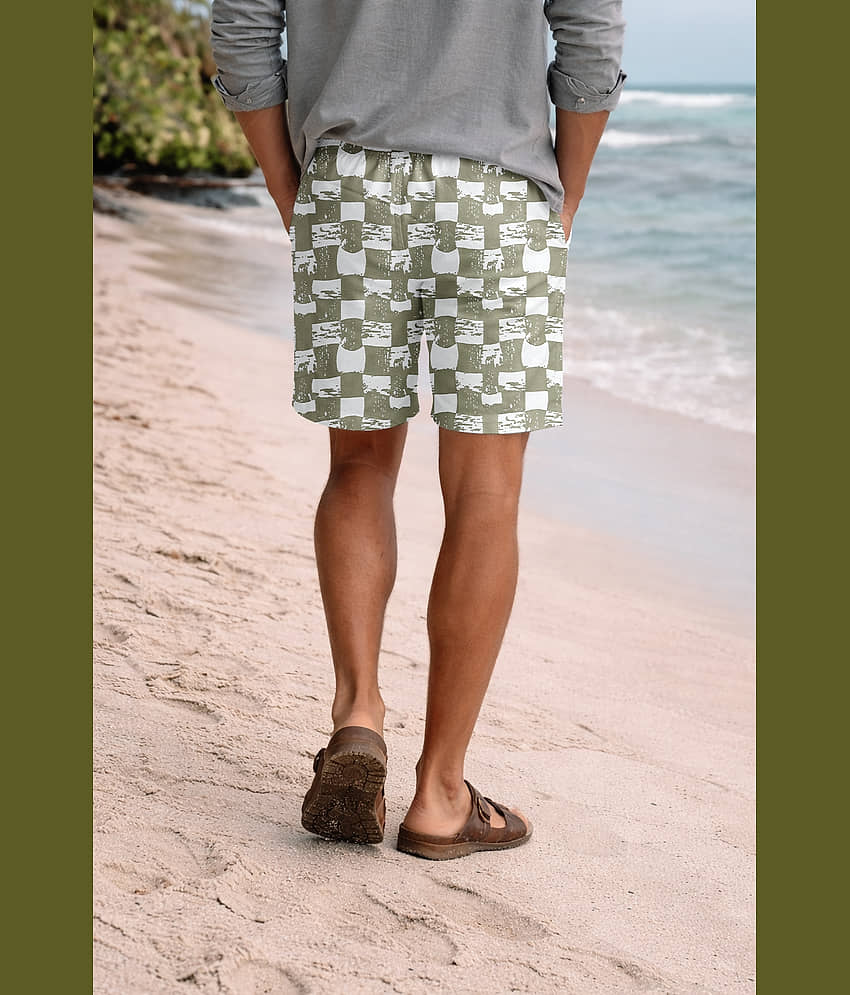 FTX Light Blue Cotton Blend Men's Shorts ( Pack of 1 ) view 2