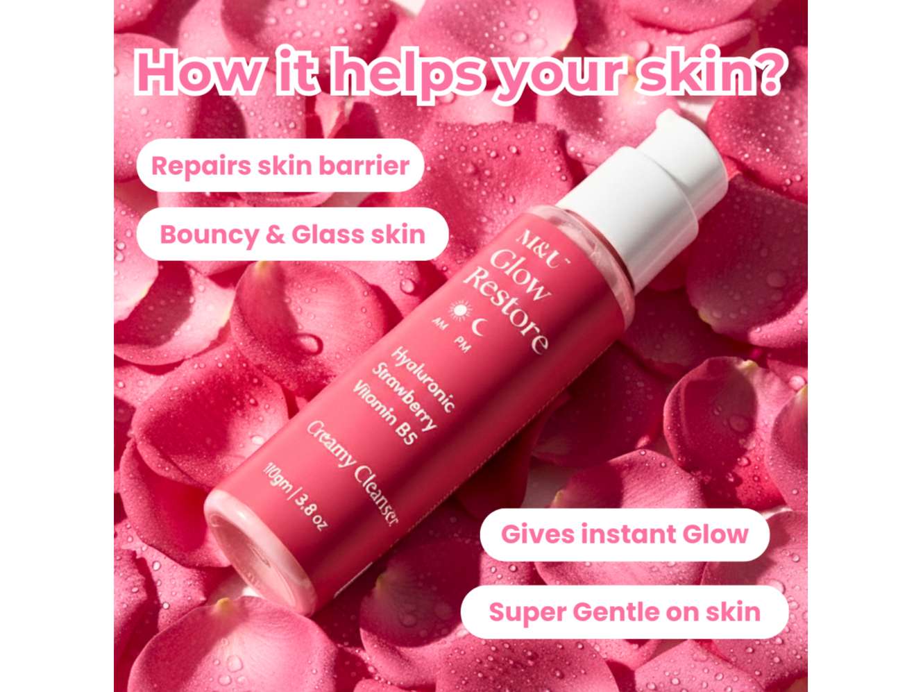 Glow Restore Gentle Cleanser for Glowing skin - 110gm view 2