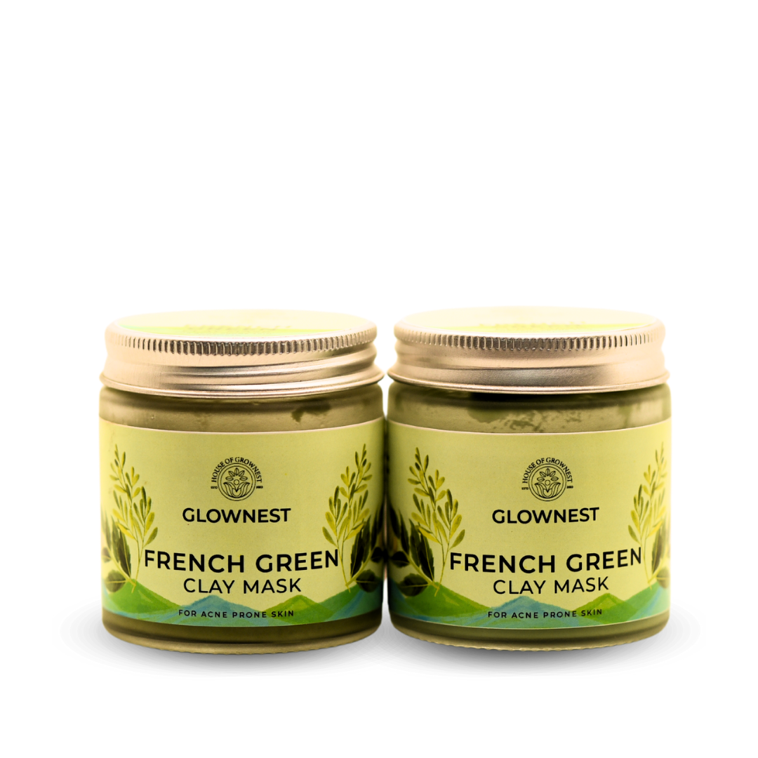 Glownest Bio Enzyme Based French Green Clay Mask (100g) view 2