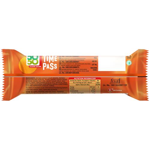 Britannia 50-50 Timepass Simply Salted Biscuits 66 Gms view 2