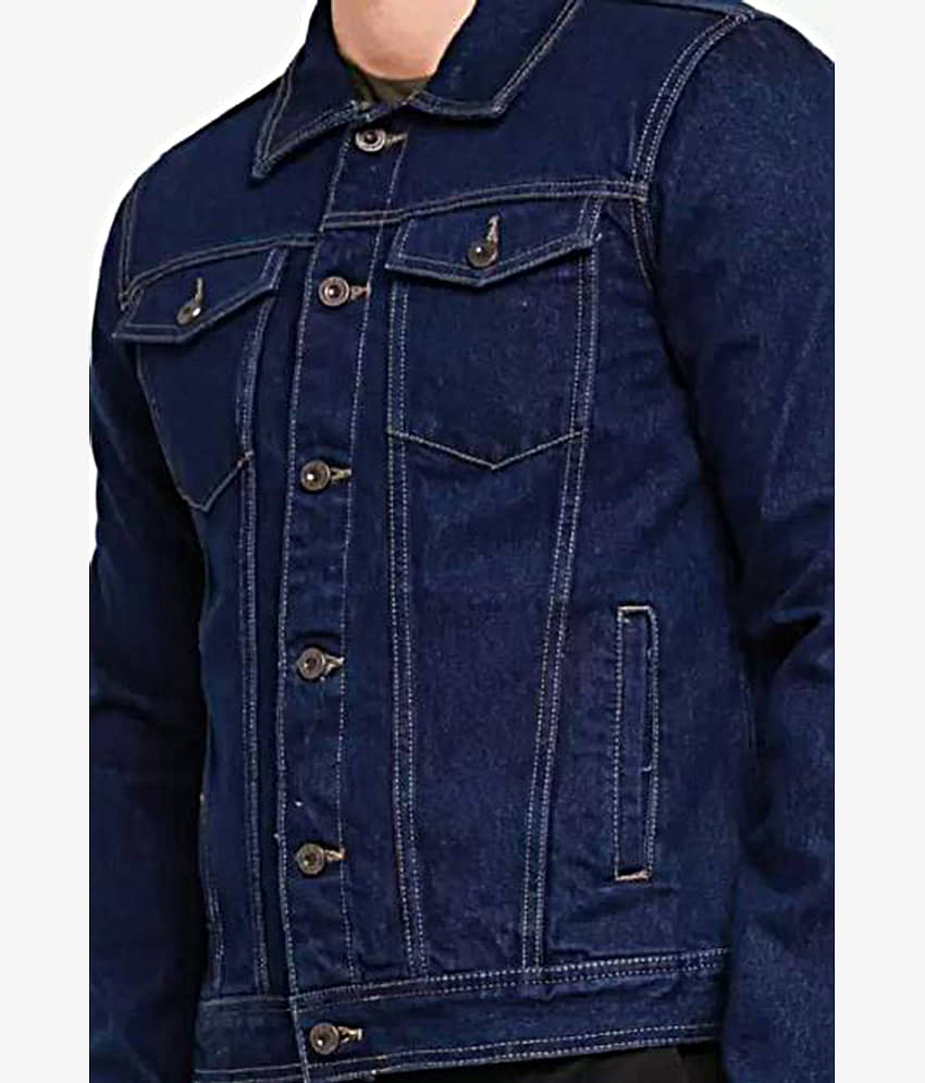 52dealz Denim Men's Denim Jacket - Navy ( Pack of 1 ) view 2