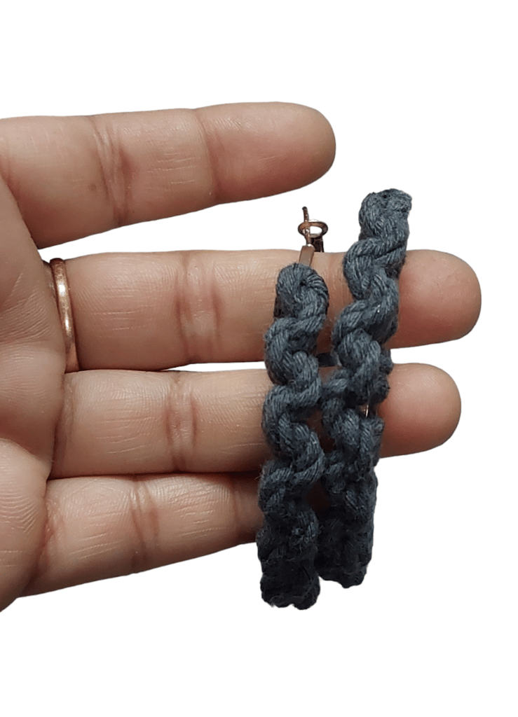Macrame Handmade earrings view 2