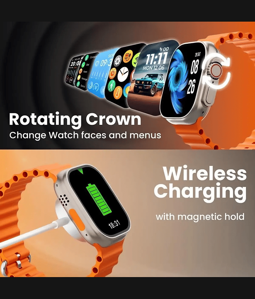 Best Selling Bluetooth Calling Touchscreen Wireless Charging with Fitness Health Sports Music view 2