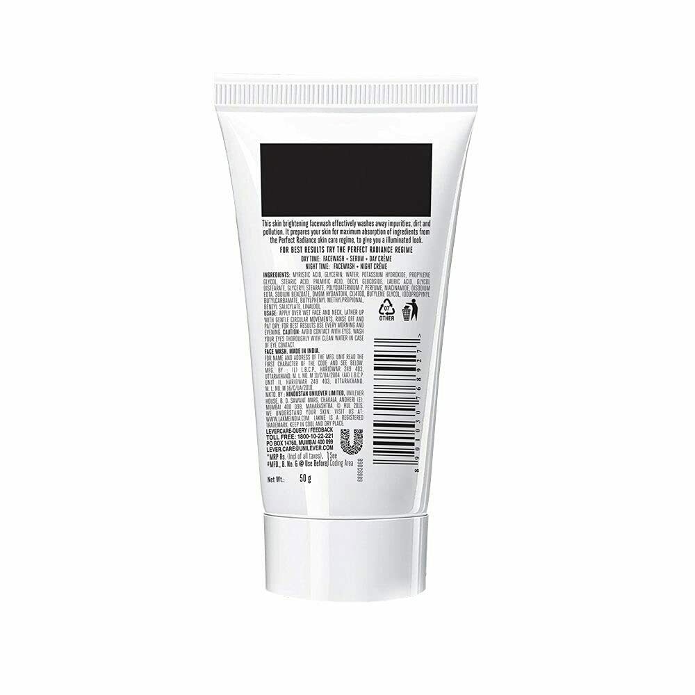 Lakme Perfect Radiance Intense Brightening Face Wash, 50 gm view 2