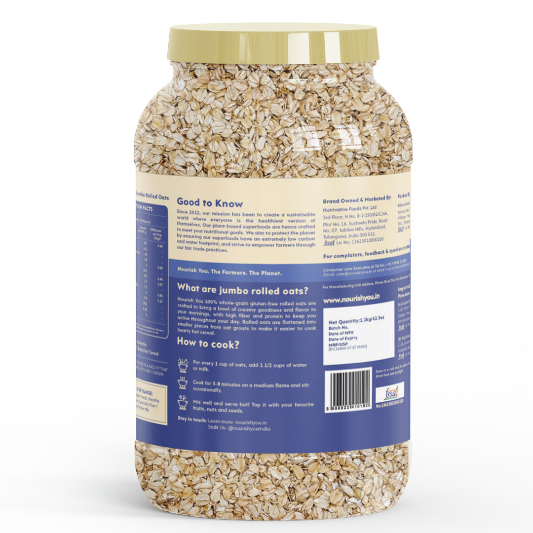 nourish you Jumbo Rolled Oats view 2