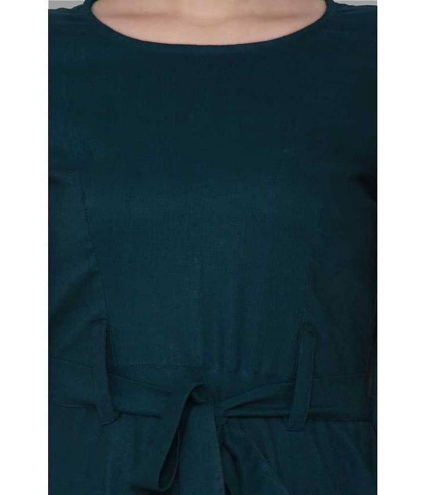 Smien Women's Rayon Tunic ( Red ) view 2