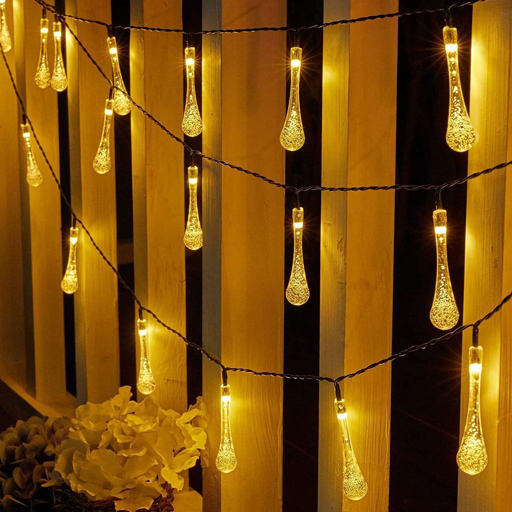 GLOWSERIE Elegant Water-Drop Shape LED String Lights view 2