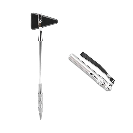 AABHA Combo of Premium Pen Torch with Percussion Knee Hammer | Taylor Model | Reflex Hammer for Doctors, Neurologists, Medical Students, Nurses.