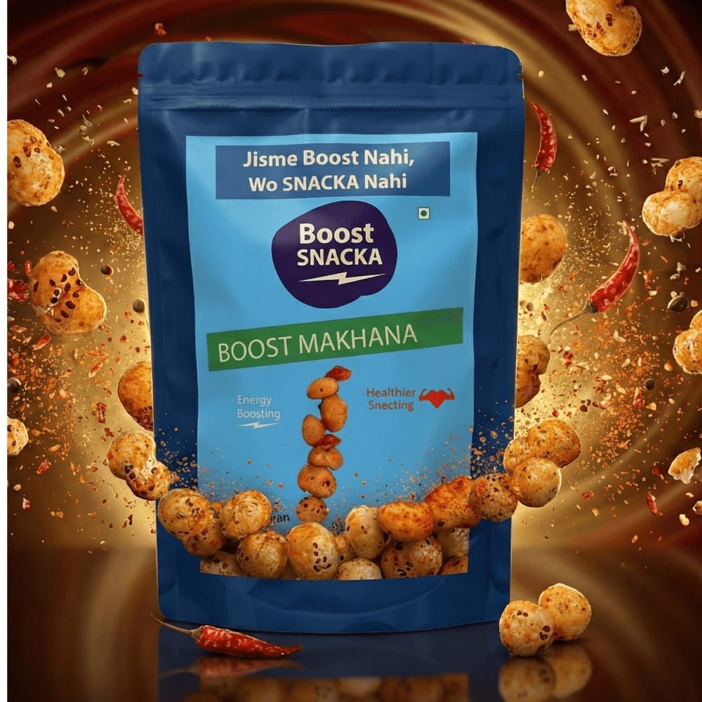 BOOST BADAM + MAKHANA (Fox Nuts) – Healthy Roasted Super Saver Combo (200g × 2, 100g × 1 Packs) view 2