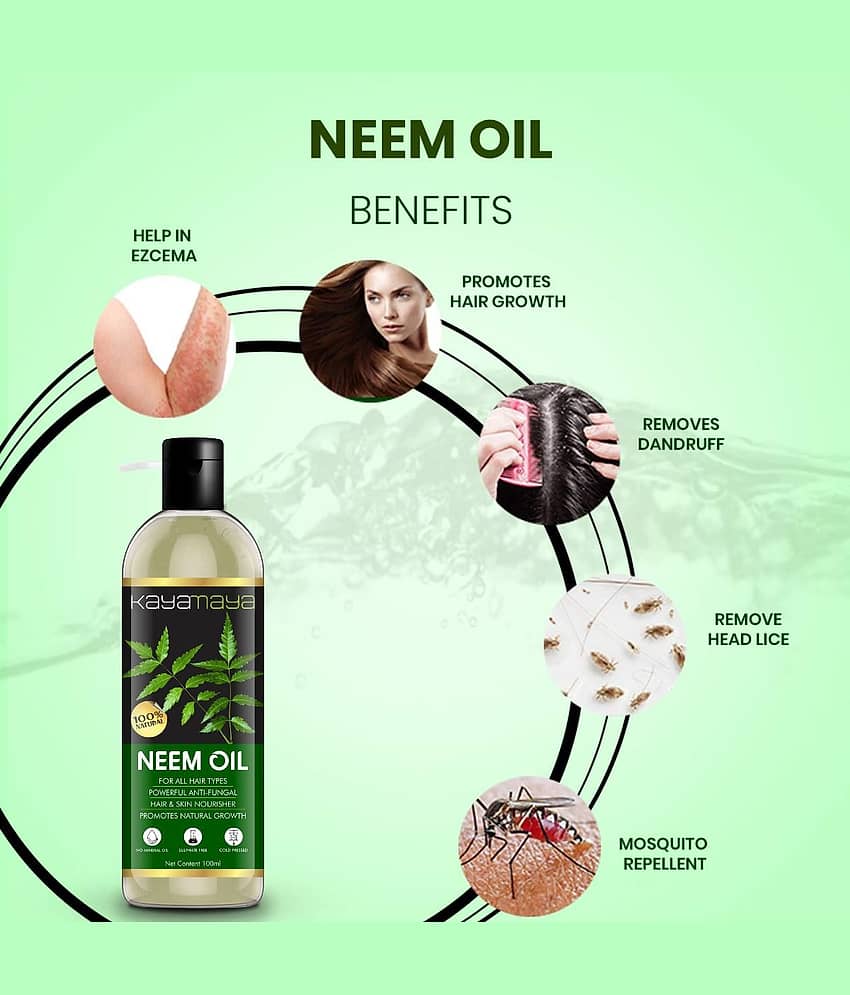 100% Pure Cold Pressed Neem Oil for Hair - Pack of 3 Hair Oil view 2