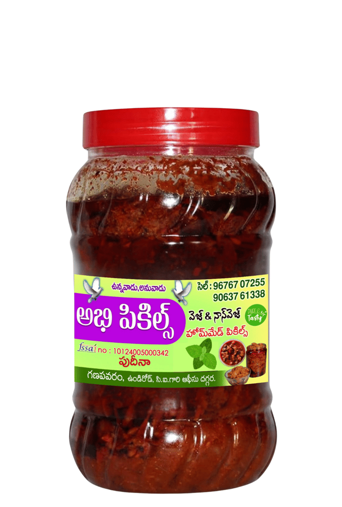 Abhi Pickles - Mint Leaves Pickle - Veg Pickle view 2