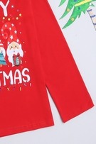 Ninos Dreams Cotton Unisex Christmas Tshirt Full Sleeves with 3 Gnomes Printed-Red view 2