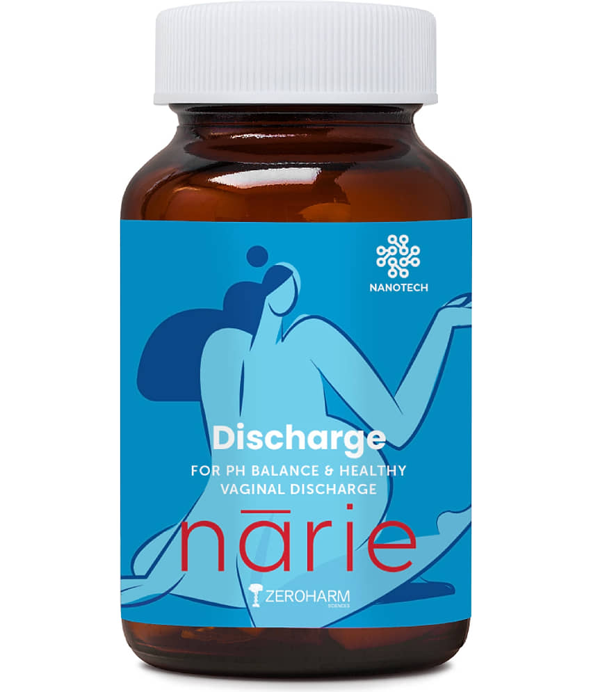 ZEROHARM Narie Discharge Capsules For White Discharge, Uti & Yeast Infection (60 Nos)