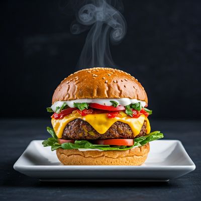 Veg Chilli Cheese Burger