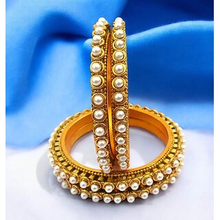 Omsar Jewelry Copper Gold-plated Kada (Pack of 4) view 2