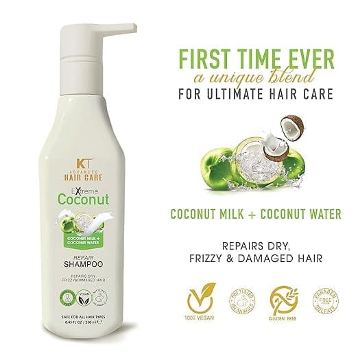 Extreme Coconut Repair Shampoo | Infused with Coconut Milk & Water | Deep Repair & Hydration for Dry, Frizzy & Damaged Hair | Sulfate-Free, Paraben-Free | 250ml view 2