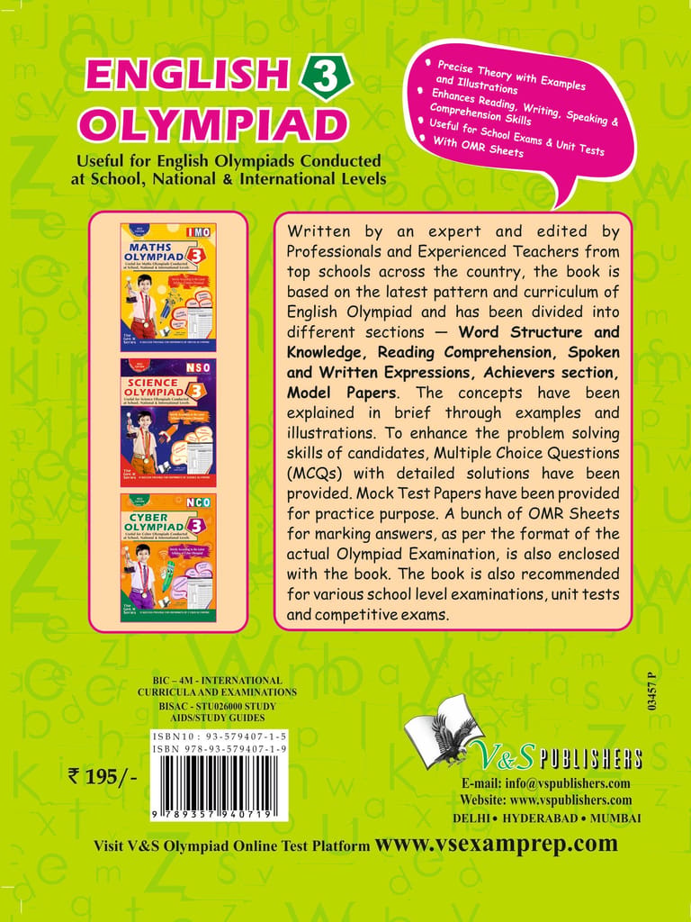 International English Olympiad - Class 3 (With OMR Sheets) view 2