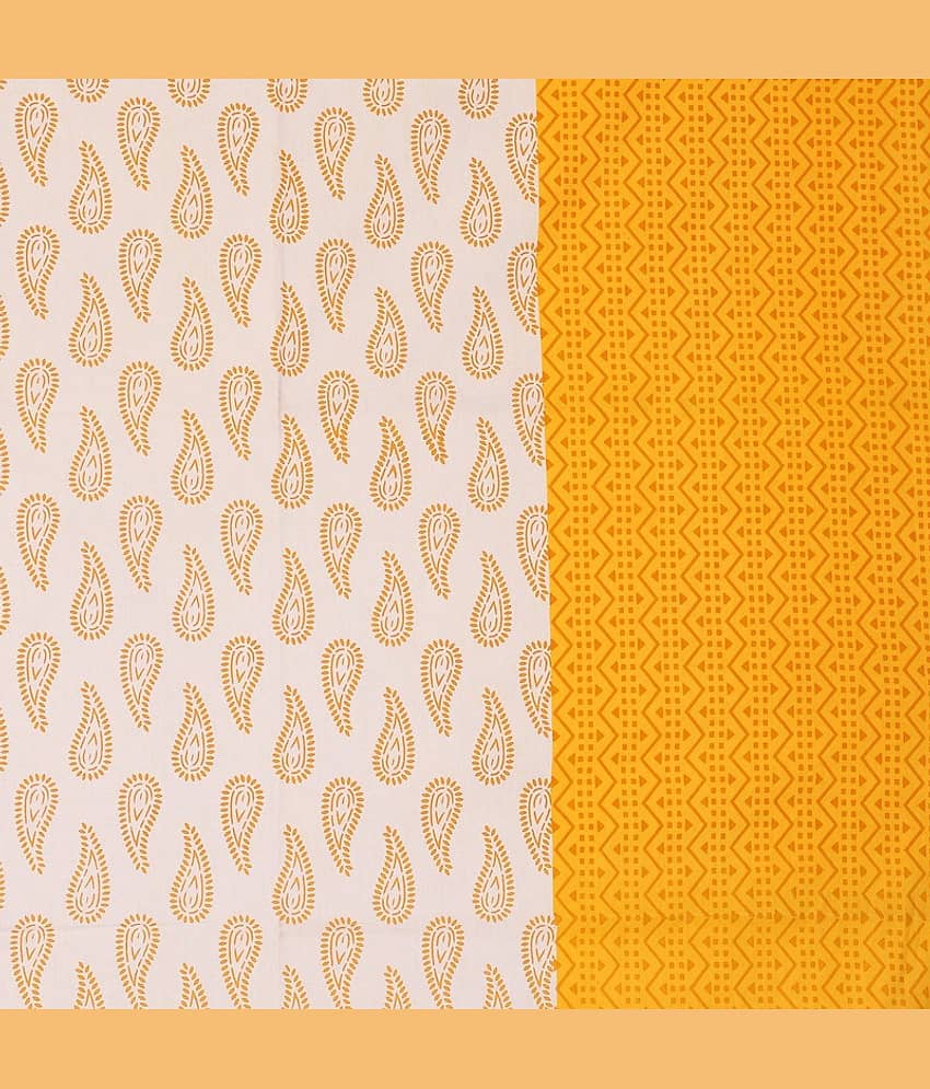PETROSOLY Cotton 1 Double Queen Bedsheet with 2 Pillow Covers ( Multicolor ) view 2