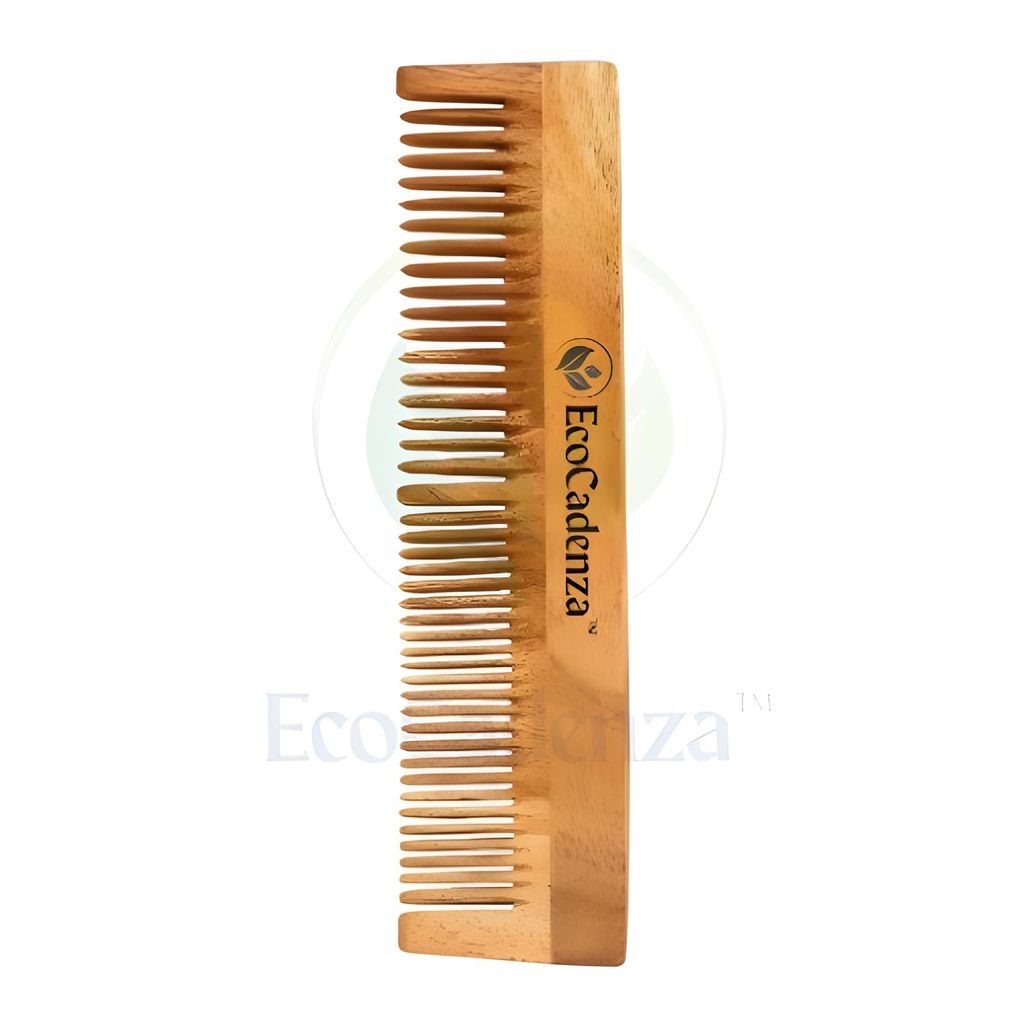 EcoCadenza Pure Neem � Crafted from Solid Neem for Comfortable Use and Effortless Detangling view 2