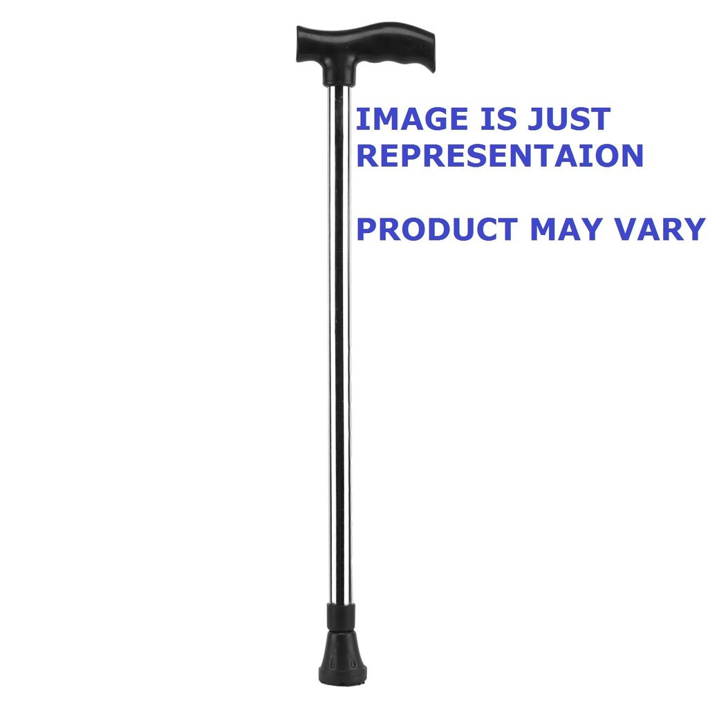 Walking Stick with Adjustable Height | Non-Slip Grip Handle for Men & Women Patients, Old People | Lightweight Durable Aluminium Frame Pack of 1 view 2