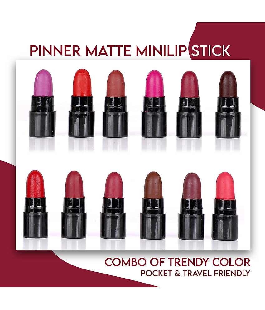 Play Run Multicolor Matte long stay Mini Bullet Lipstick (Set of 12) view 2