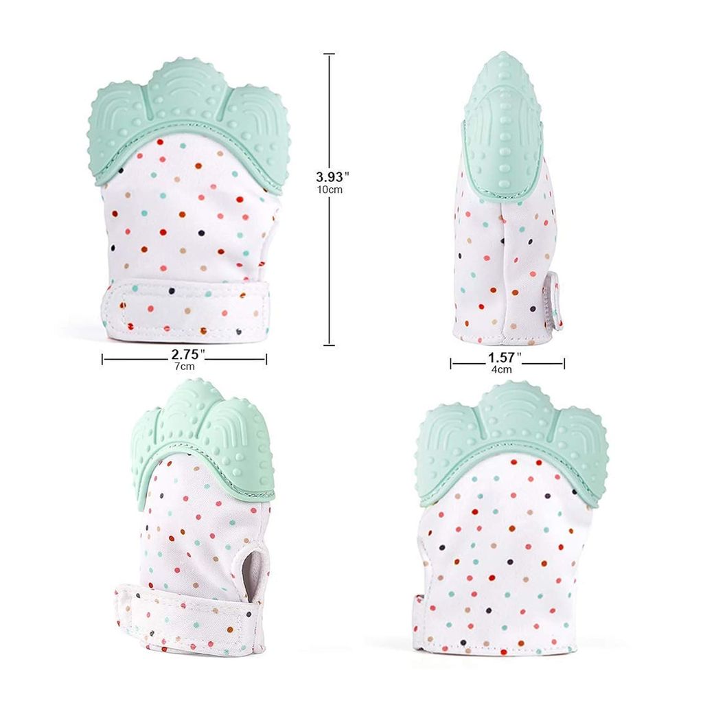 Ocean Count Baby Glove Teether – Soft Silicone Teething Mitten for Infants (Pack of 2) view 2
