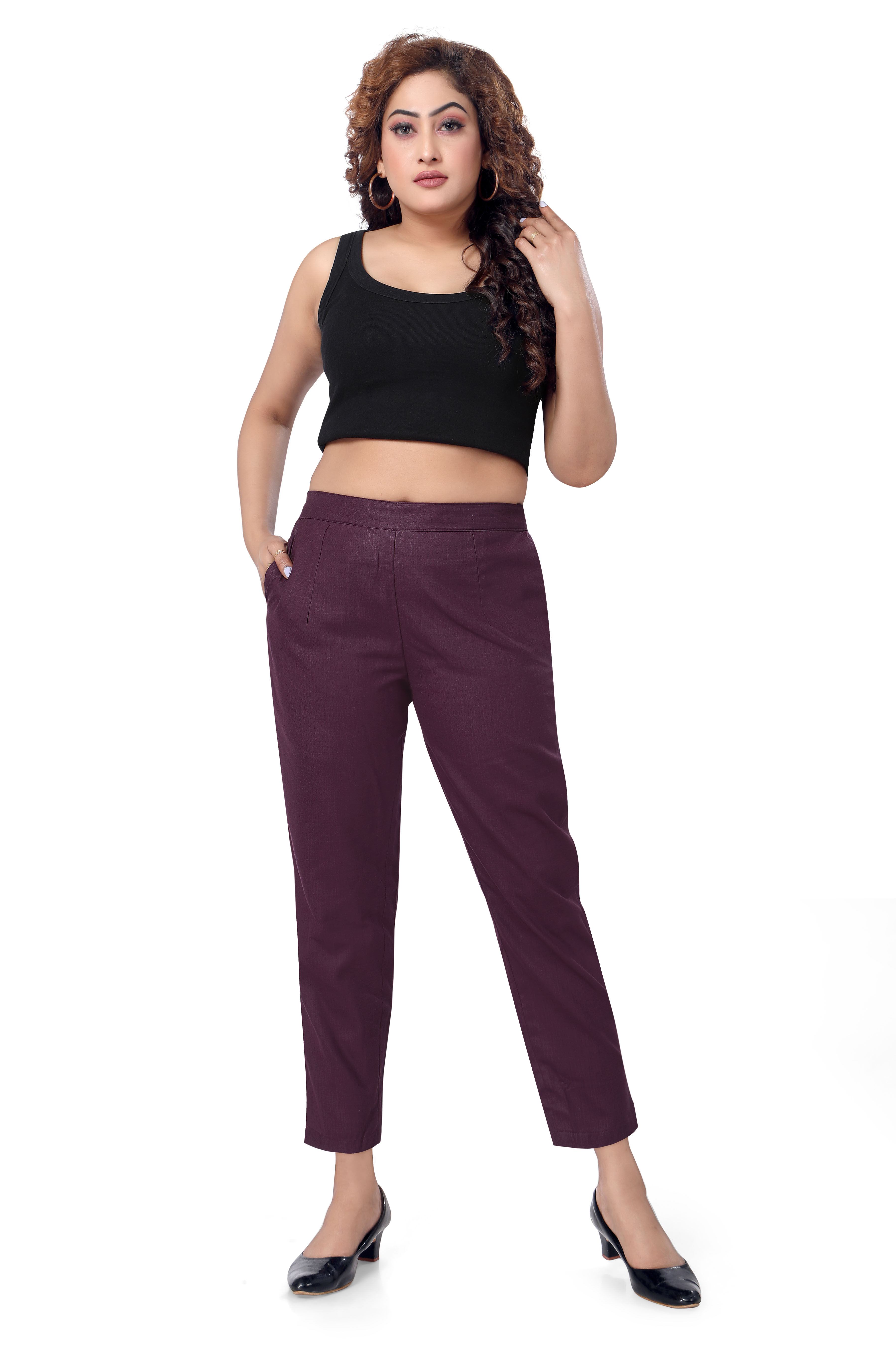 Rayon pants for women - Pair with kurtis, top or shirts - Summer Wear view 2