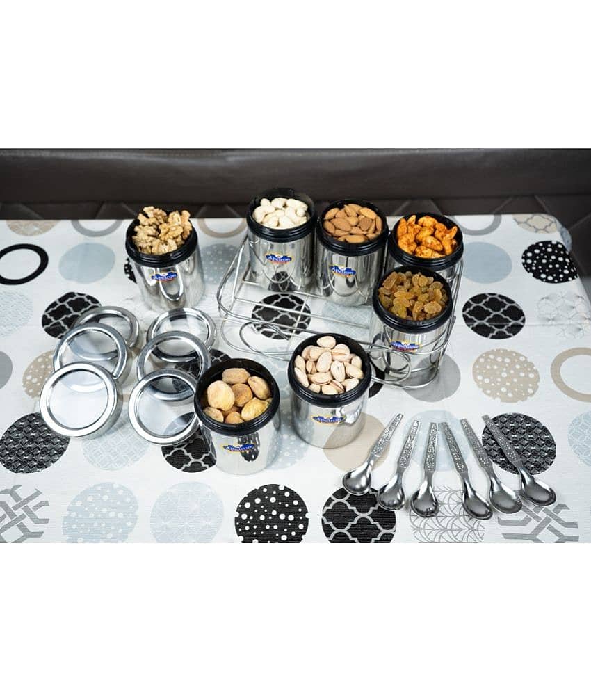 APEIRON - Silver Steel Food Container ( Pack of 1 ) view 2