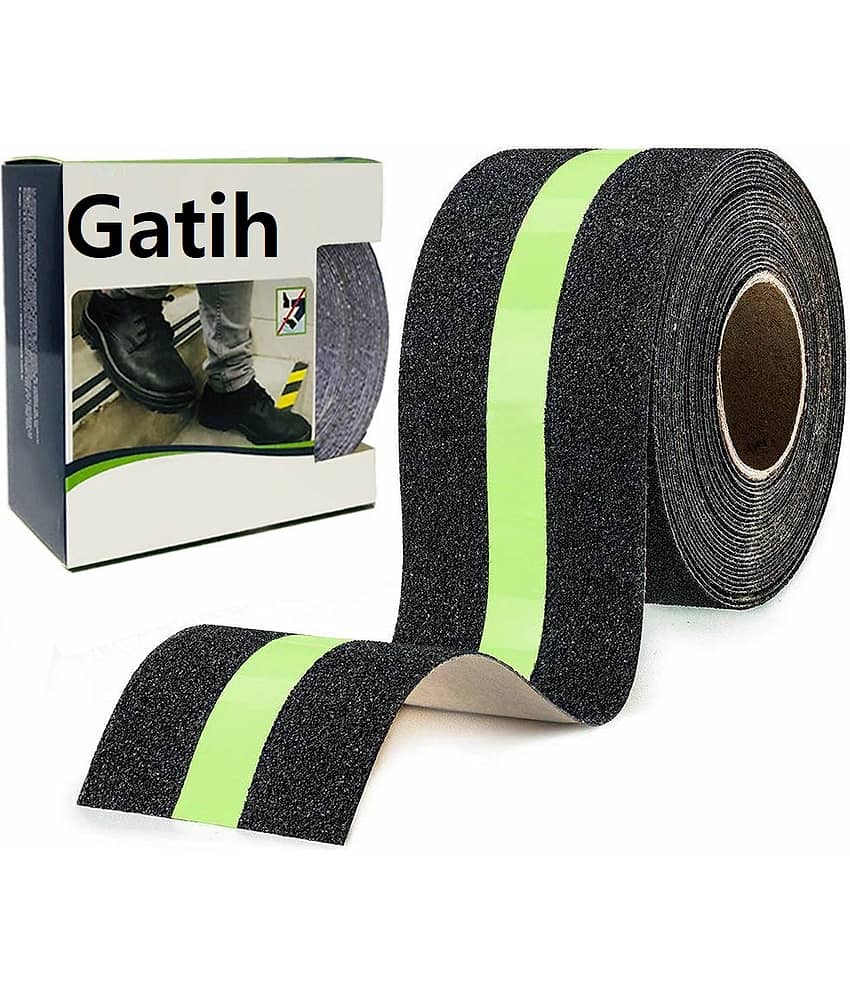 Anti Slip Grip Tape,Non-Slip Traction Tapes With Glow In The Dark Reduce The Risk Of Slipping For Indoor Or Outdoor Stair Tread Step And Other Slippery Surfaces,2 InchX16.4 Foot view 2