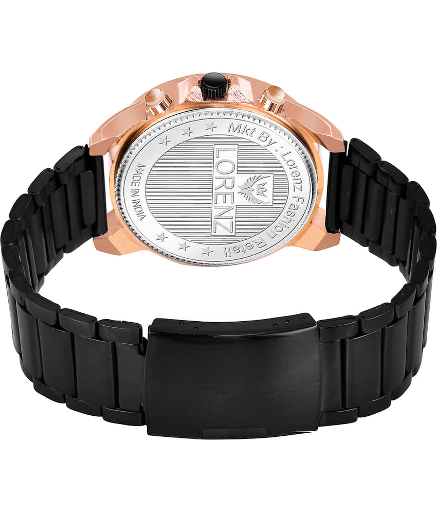 Lorenz Black Stainless Steel Analog Men's Watch view 2