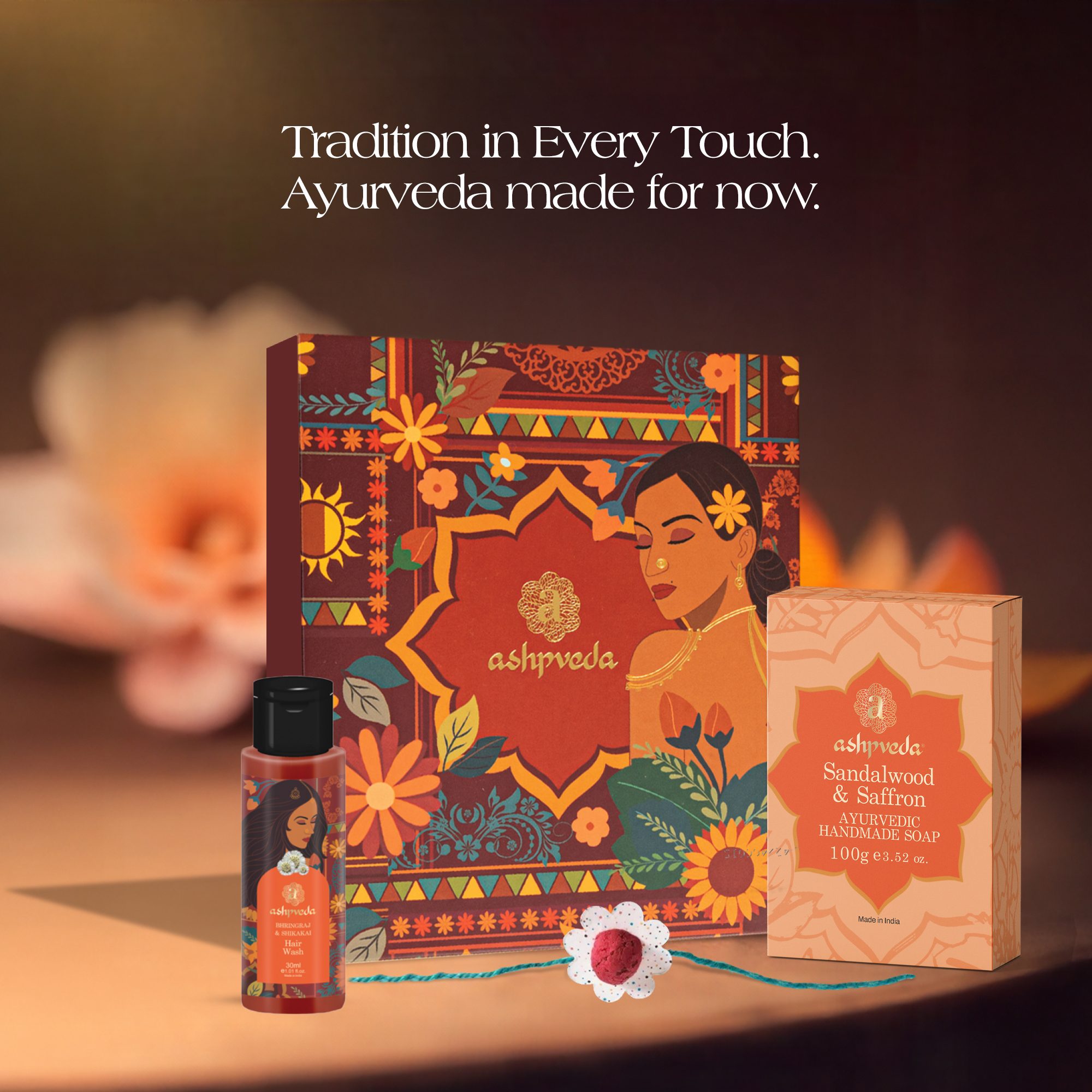 Ashpveda Mangalyam Gift Box Hair & Skin Care Kit view 2