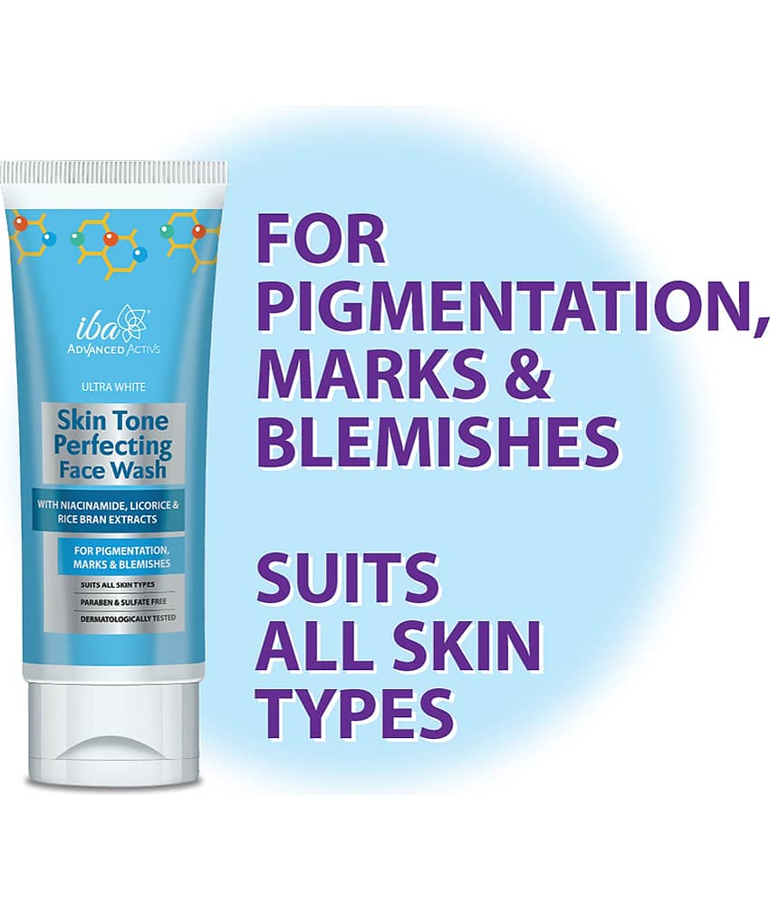 Iba Advanced Activs Ultra White Skin Tone Perfecting Face Wash 100ml ,(Pack of 2 ) view 2