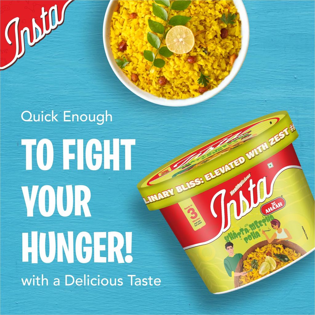 INSTA AHAAR Ready-to-Eat Cuppa Poha, Instant Healthy High Energy Breakfast and Snack view 2