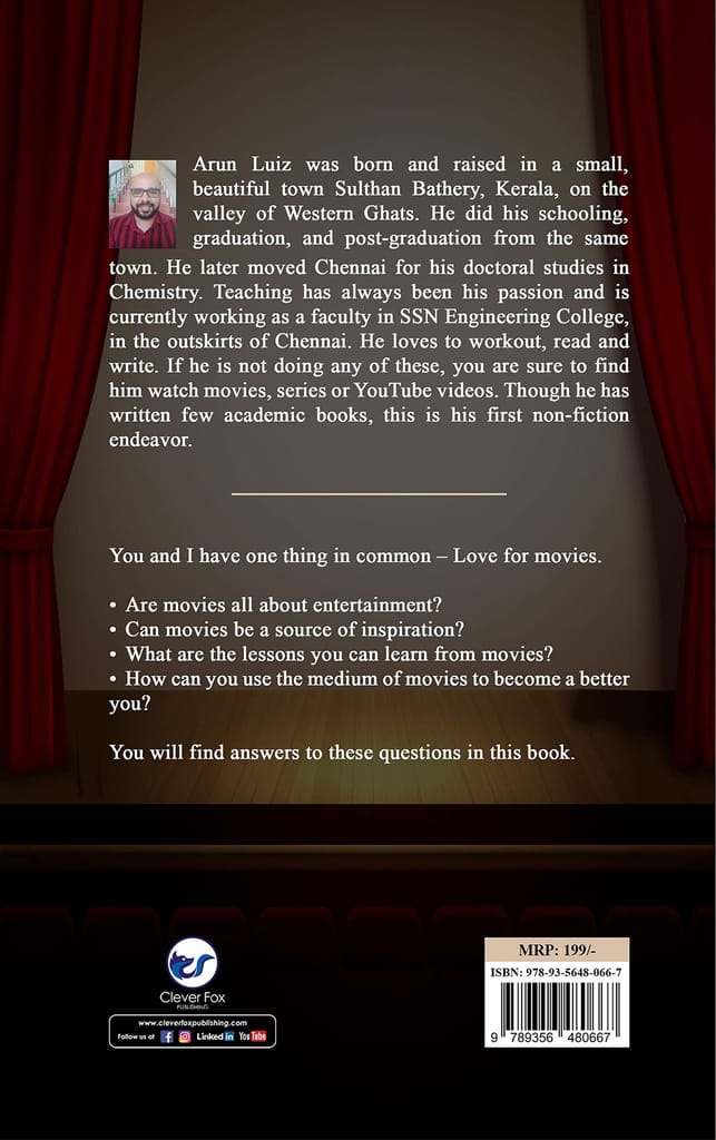 Get inspired by movies: Life lessons from movies for a better YOU [Paperback] Arun Luiz view 2