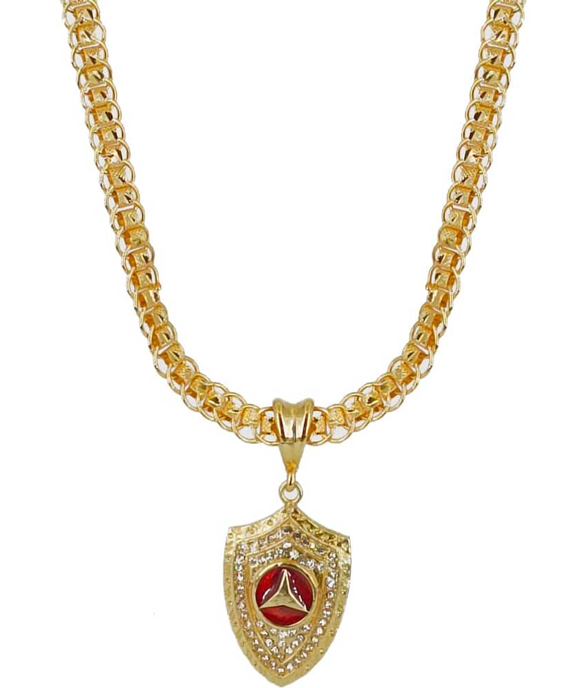 KRIMO - Golden Pendant set ( Pack of 1 ) view 2