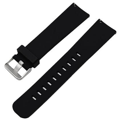 22mm Soft Silicone Watch Strap Compatible with Samsung, Realme, OnePlus, Boat Flash & Noise Colorfit Pulse Grand Smartwatch – Adjustable Replacement Band view 2