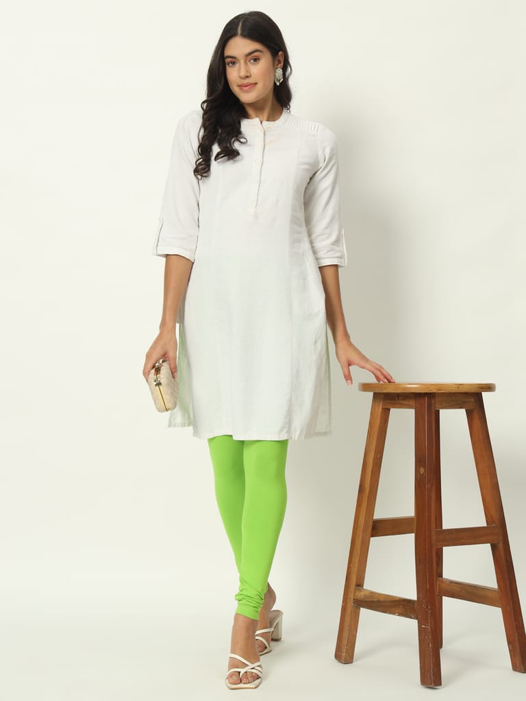 SOFT COLORS Women's Skinny Fit Ethnic Wear Churidar Leggings (Perrot) view 2