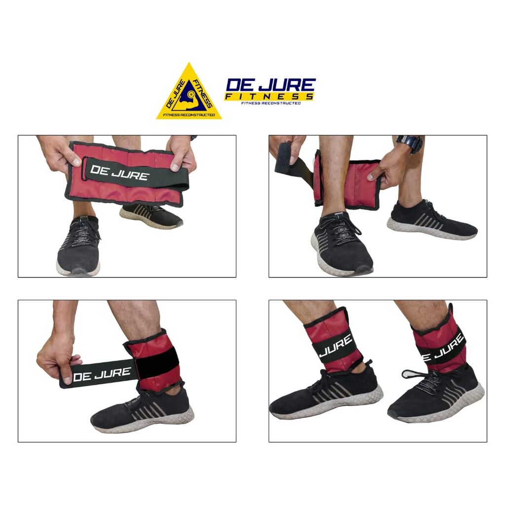 DE JURE FITNESS Ankle & Wrist Weight Set, Adjustable Strap view 2