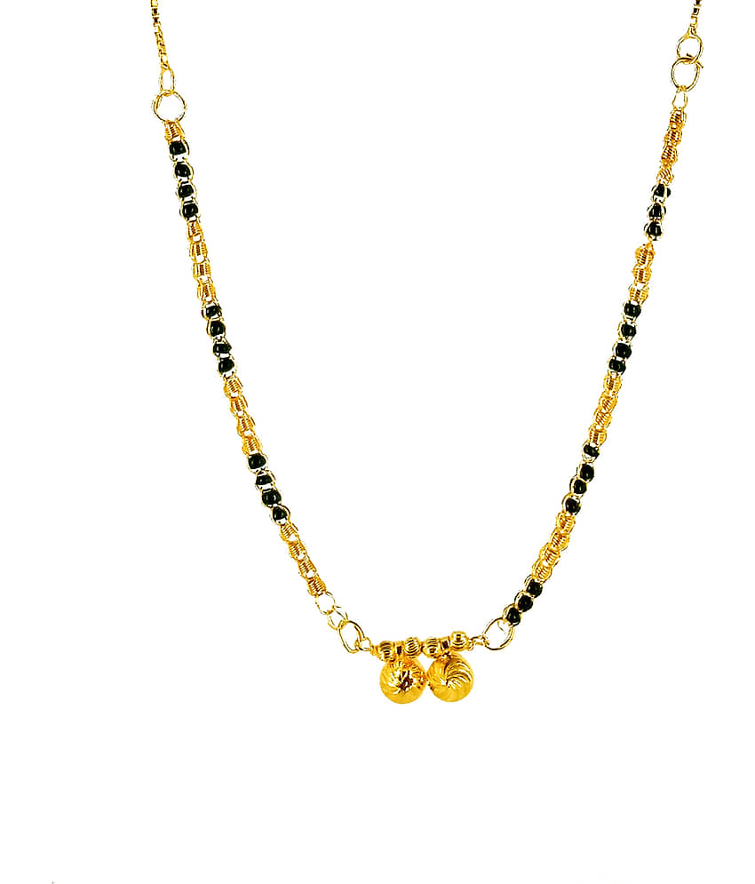 JIPPA - Golden Mangalsutra ( Pack of 1 ) view 2