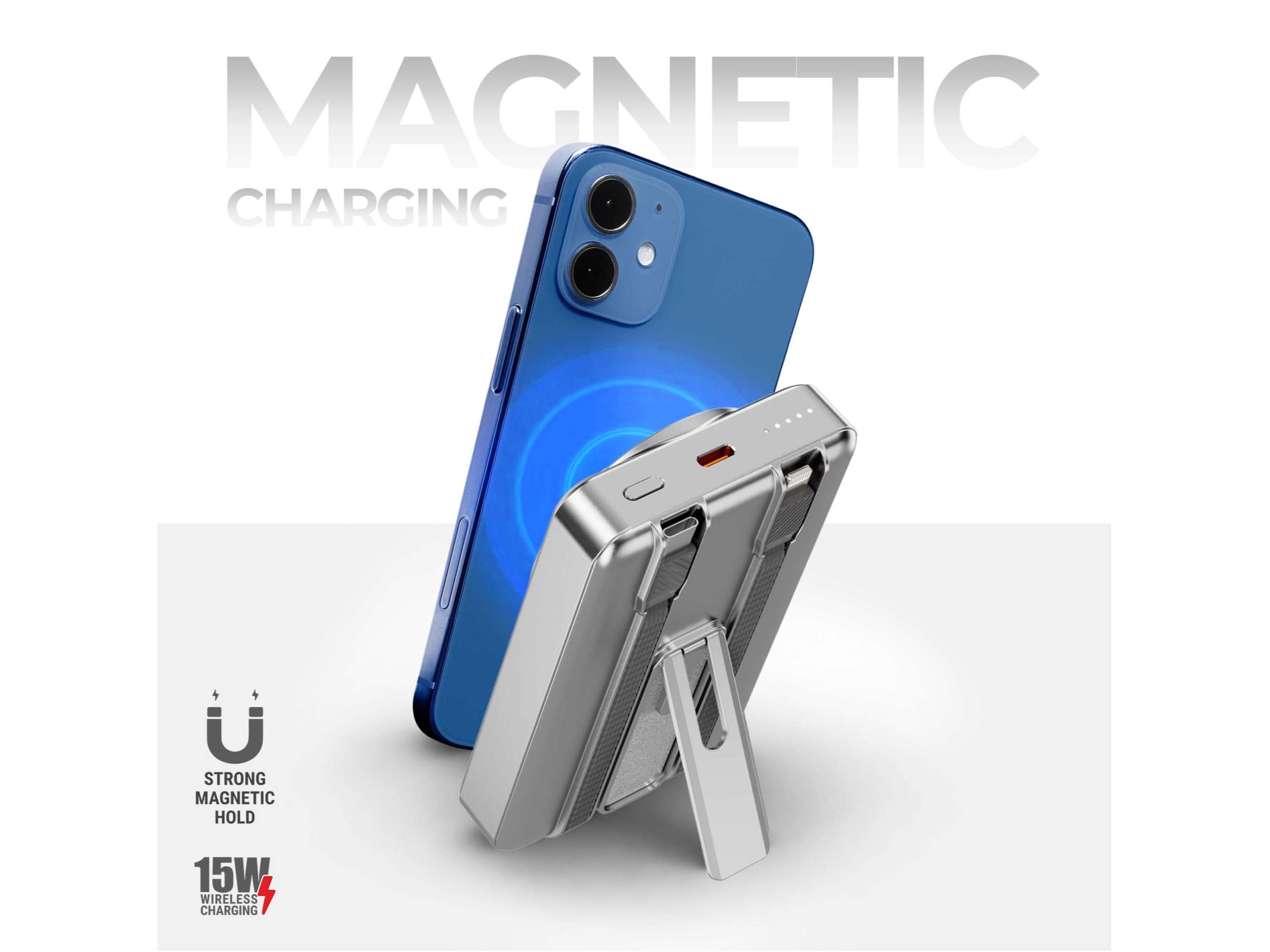 Unix Rush Powerbank - Gray view 2