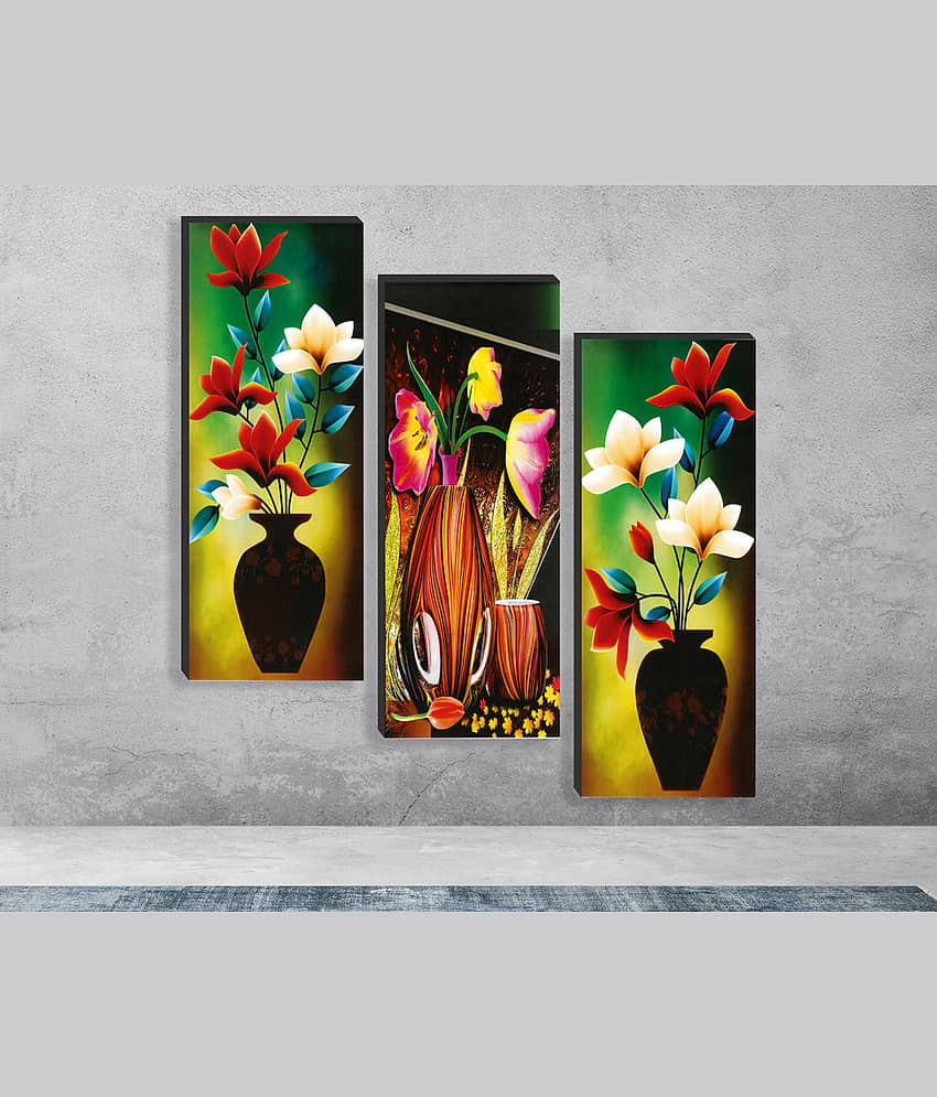 Saf - Floral Painting Without Frame view 2