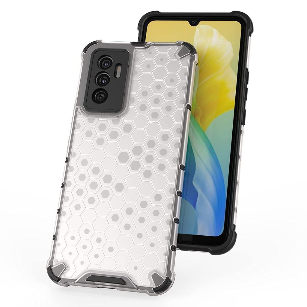 Faircost for iQOO 9 SE Hybrid Shockproof Back Cover Hard Outside Soft Inside- (Polycabonate::Transparent) view 2