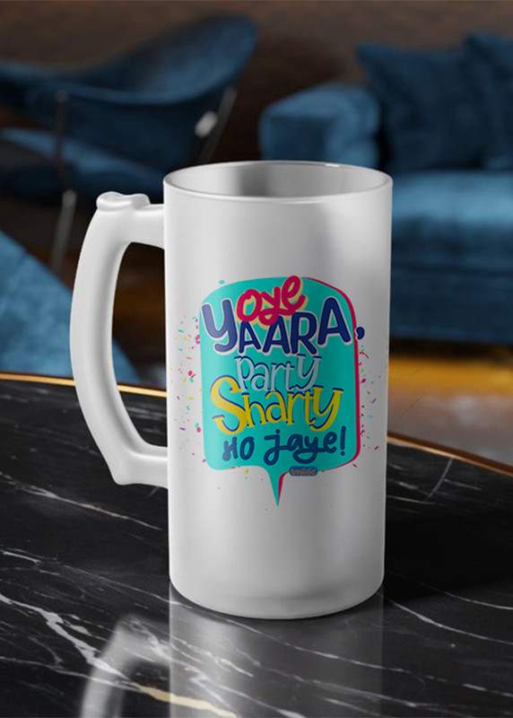 Printed Beer Mug 450 ML - TU KAB SUDHREGA - Default Title view 2