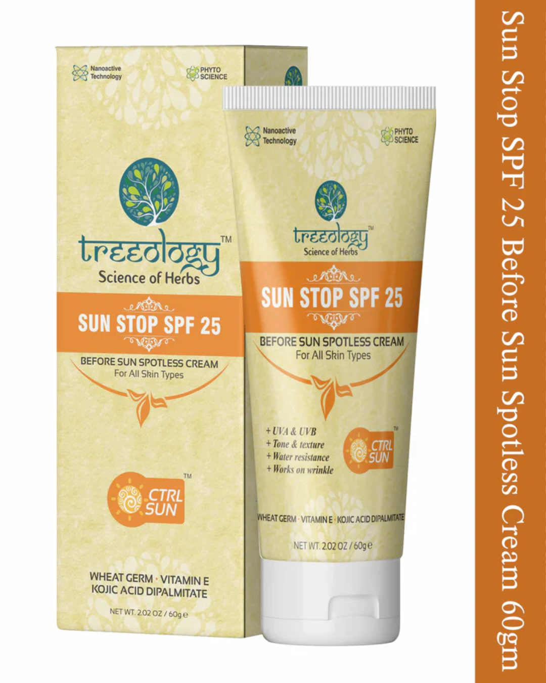 Treeology Herbal Plant Based SPF 25 Sun Protection Cream view 2