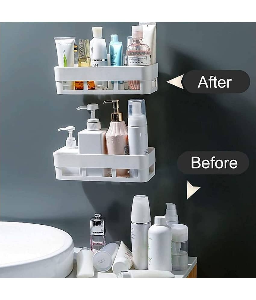 Multipurpose ABS Plastic Strong Adhesive Kitchen & Bathroom Wall Shelf // Storag - Soap Dish view 2