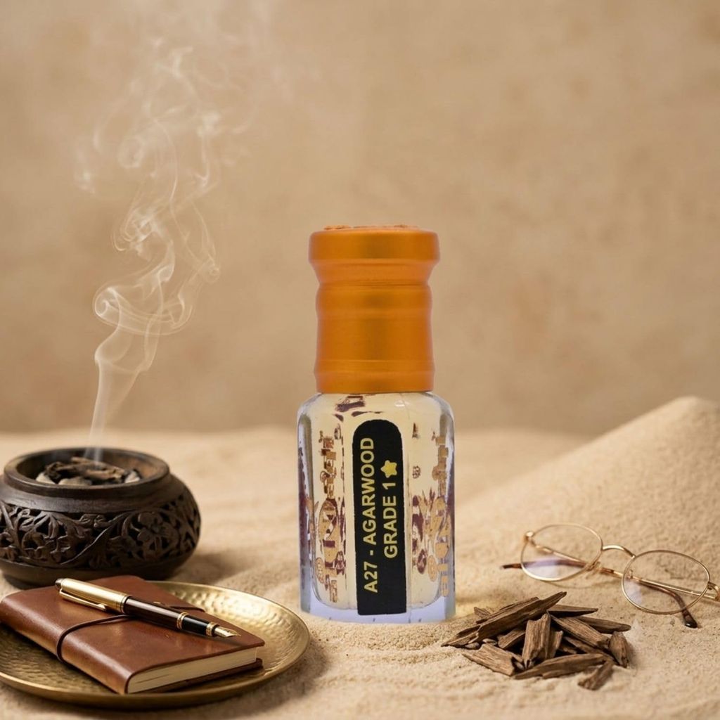 alnaqi fragrances Agarwood Grade 1-6ml Pure Oudh Oil, Alcohol Free Agarwood Oud Essential Oil, Long Lasting Agarwood-Fragrance, Premium Agarwood-Attar view 2