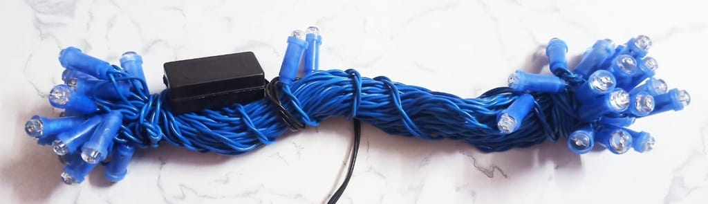 Blue LED Lighting/Rice Lights/String Lights/Fairy Lights with Constant Function, 10.6 Meter Length & 40 LED Bulbs view 2