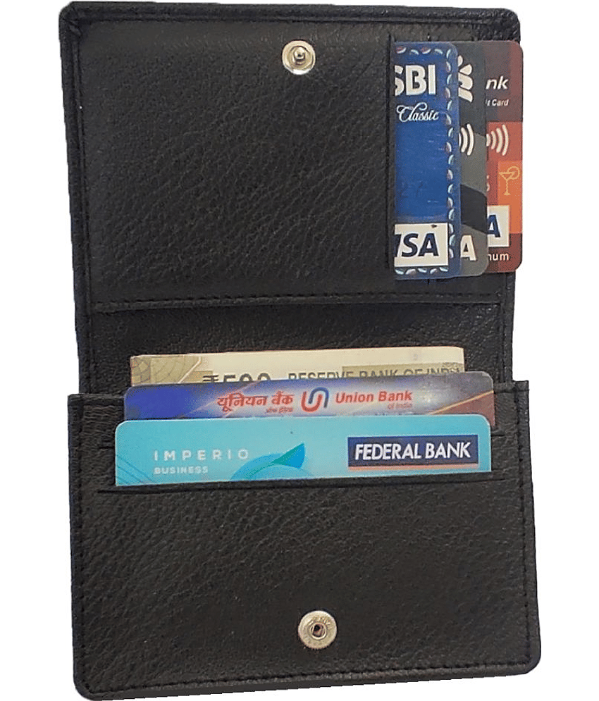 RAGE GAZE Button Black ATM Card Holder view 2