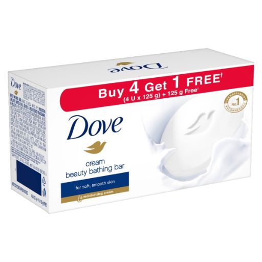 Dove Soap 4X125 Gms X 125 Gms Free