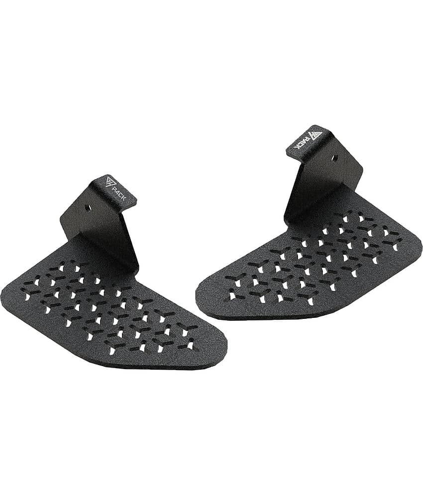 GRANDPITSTOP Wide Bike Pillion FOOTREST - Black Foot PEG for Motorbike - Bajaj DOMINAR 400 (2017-2018) - Left view 2